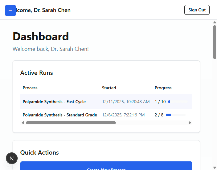Lineage Tracking - Complete traceability dashboard